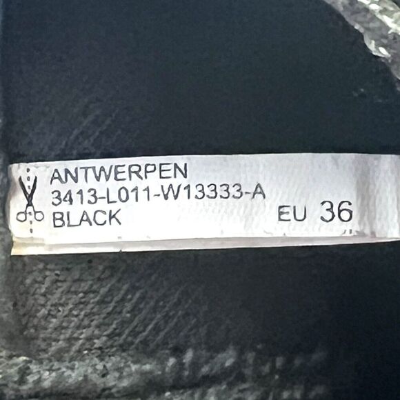 bussola Black Leather Classic Buckle Ankle Boots Booties Women’s EU 36 US 6-6.5 - Picture 9 of 13